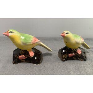 Vintage Japan Ceramic Bird Salt & Pepper Shakers 1950s